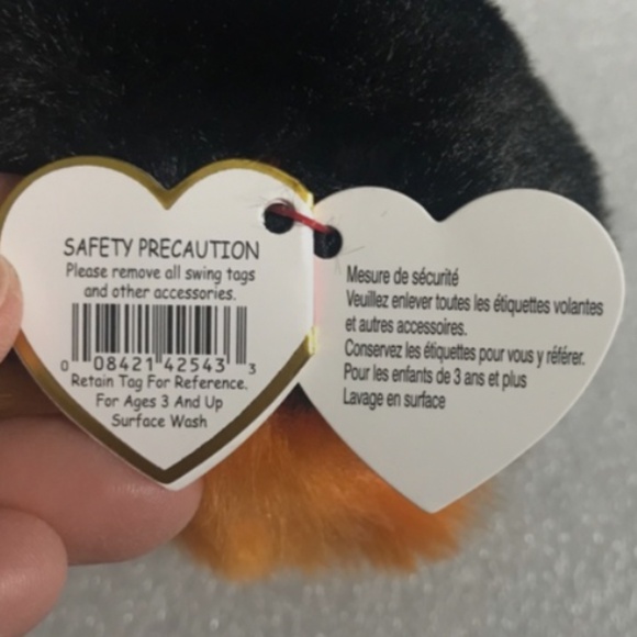 Ty Puffies (Beanie Balls) - WHODINI the 2023 Halloween Orange Owl (3 inch) Stuff - Picture 7 of 12